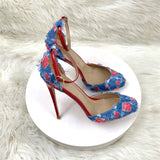Color With High Heels 12CM Round Head Fine Sandals Banquet Shoes High Quality Shoes