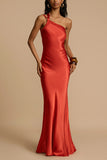 2024 New Party Slant Shoulder Dresses INS Casual Fashion Clove Dress HZ0628
