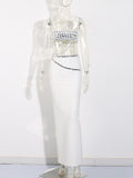 Babes Dress Suit Woman 2025 Spring New Heavy Industry Diamond Tsets Tsets Bursts Tosed Skirt