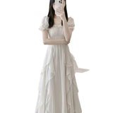 Gentle Fairy Chiffon Dress 2025 New Skinny Sleeves Sunscreen Fairy Dress DJPT