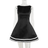 Summer 2025 New Sister Bag Hip Dress Famous Style Temperament Sexy Bare Back A Dress Dress Woman DJPT