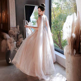 Examination Evening Dress Female Banquet Temperament Light Luxury Small High-End Atmospheric Host Tuxing Performance Dress High Sense