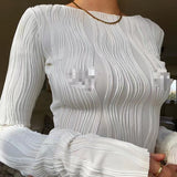 2025 Summer OL T-Shirt Collage Long Sleeve Round-Necked Women's T-Shirt Agent DJPT