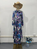 2024 Spring New Scarf Temperament Bubble Sleeves To Close The Waist Design Dress
