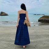 Summer New Small Design Smeared Breast Dress High-End Dress Dress Holiday Beach Dress