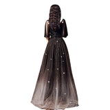 Dress Women 2025 New Banquet Temperament Art Exam Black Annual Banquet Dress Birthday Party Dress