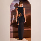 Women's 2024 Summer New Sexy Repair Open Fork Dress DJPT