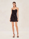 Dress Holiday Style Fresh Sweet Three-Dimensional Rose Splicing Chiffon Sling Dress Skirt