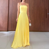 Women's High-Rise Splicing Sexy Dew Solid Color Design Dress In Summer 2025