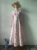 Spring Elegant Noble Long Sleeves Dynamic Romantic Temperament Hot Dress Dress Dress Woman