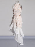 Wind Sexy Party Dress 2025 Summer New Hanging Neck Design Irregular Fishtail Dress Woman