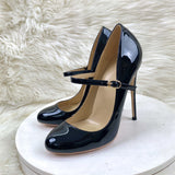 Head With Fine Heel High Heels OL Professional Work Shoes Soft Leather Comfortable Single Shoe Shallow Mouth High Quality Shoes
