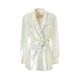 Red High-End Dinner Party Queen Fan Children Suit Super Flashy Eye-Catching Street High-End Coat Woman