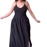 Women's Summer V-Neck Suspension Suspension Suspension Sumley Sumley High Waist Temperament Dress