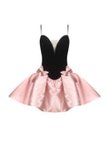 Color Slings Deep V Under The Ponopne Skirt Sexy Banquet High-End Light Luxury High-End High-End High-End Feel Dress