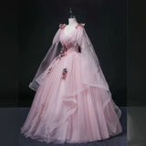 New Long-Term Student Vocal Art Exam Report Performance Dress Stage Solo Poncho Dress Covered Meat Thin Dress