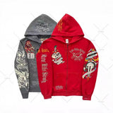 2025 New Direct Selling Retro Gothic Hop Long-Sleeved 3D Sweaty Loose Hooded Sport DJPT