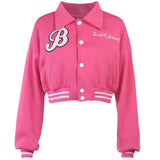 Casual Short Knit Print Long-Sleeved Baseball Uniform Women Summer Women Sexy Hot Tat Dress DJPT