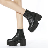 And Winter New Waterproof Table Pixie Belt Buckle Foam Thick Bottom Independent Net Women Short Boots High Quality Shoes