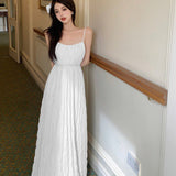 Fairy Design Feeling Blue Pure Lust Wind Beach Holiday Bare Back To Show Thin Skirt Slings