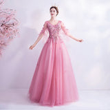 Building Color Yarn 2025 New Solo Performance Costume Female Atmosphere Elegant Shoulder Annual Meeting Art Exam Evening Dress Chorus