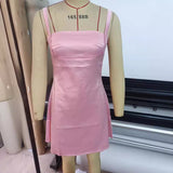 Women's Drees Sexy Spice Girls Suspension Dress Cindy Cinques Empty Back Short Dress French Dress DJPT