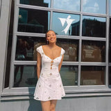 Retro Embroidered Hollow Dress Woman 2024 Spring And Summer New Pure Sexy Hottie Seaside Holiday Dress