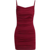 Knitted Sexy Bareback Sling Dress 2025 Summer Women's Fashion Dress DJPT