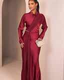 French Fashion Elegant Collar Dress In Autumn 2024