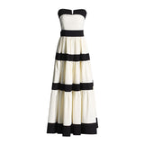 Corset Dress Woman 2025 New Women's Dress With Chest-Striped Bow Trim