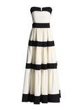 Corset Dress Woman 2025 New Women's Dress With Chest-Striped Bow Trim