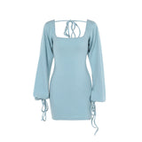 Autumn 2025 New Bag Ass Dress Famous Style Temperament Sexy Body-Dexing Basic Dress Woman DJPT