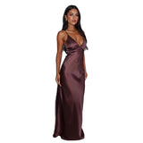 Summer New Women's V-Neck Sleeveless Temperament Waist Fashion Dress HZ0628