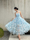 And Summer 2025 New Dream Super Fairy Three-Dimensional Flower Skirt Women Hanging Dress Floral Dress Morning Robe Holiday Dress