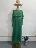 New Burst Women's Large-Size Shawl With Sleeve Dress Comfortable Casual Dress