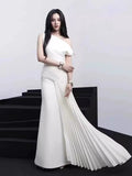 2025 Asymmetrical Collared Shoulder Dress Dress Dress