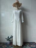 New Broken Flower Fairy Intellectual Wind Waist Side Tie With Long Dress