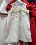Temperament Sexy Wind 2025 Summer New Mesh Splicing Flowers Decorated Nails Sleeveless Tidal Dress