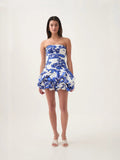 And Spicy Body-Repair Printed Floral Dress Dress Dress Dress Woman With New Summer Tsets And Folds