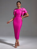 Bows And Bows In Women's Dress Geo Party Bandge Dress