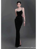 Heavy Industry Black Band Banding Long Skirt Famous Dress High-End Luxury Niche High-End Evening Dress