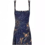 Women's New Sexy 3D Print Open Dress HZ0628