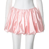 Women's Summer 2024 New Solid Low- Waist Vlawed Casual Short Dress DJPT