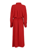 Elegant Style Dress Spring 2025 New Collar Tie Sexy High-Waist Opening Dress Dress Woman