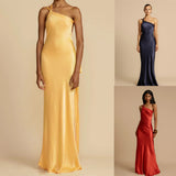2024 New Party Slant Shoulder Dresses INS Casual Fashion Clove Dress HZ0628
