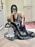 Years Of Holiday Style Design Feel Beautiful Seaside Print Slings Niche Clenient Dress
