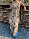 Years Of Holiday Style Design Feel Beautiful Seaside Print Slings Niche Clenient Dress