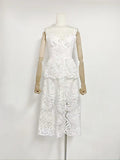 Niche 2024 Summer New Holiday Wind Sling V-Neck Embroidered Embroidery Long Dress Woman