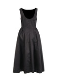 Elegant Style Dress 2025 Summer New Fashion Round Neckless Sleeveless Sexy Back To The Waist Long Dress