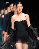 Minority Sexy Sling Dress With Breast-Wearing Women's French Fish Bone Thin-Skinny Dress Bag Hip Skirt Skirt